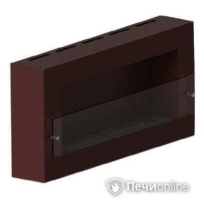 Биокамин ЭкоЛайф Window Fat II Glass black burgundy Арома в Новокузнецке